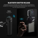 Compact Bluetooth camera shutter remote cold shoe mount