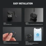 Compact Bluetooth camera shutter remote cold shoe mount