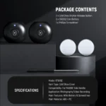 Compact Bluetooth camera shutter remote cold shoe mount