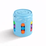 Can-shaped fidget bead puzzle toy with colorful beads