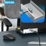 Multi-port USB-C docking station with desk clamp
