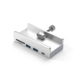 Multi-port USB-C docking station with desk clamp