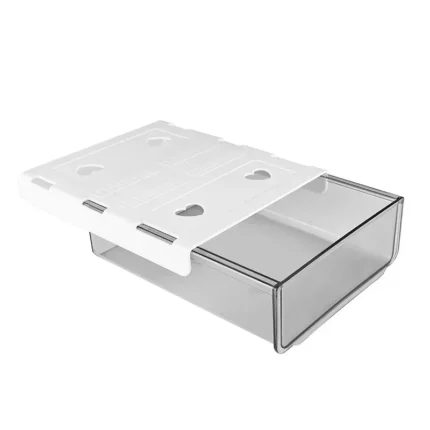 Clear under desk pull-out drawer organizer for office supplies