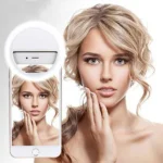 Portable clip-on selfie ring light for phone and laptop