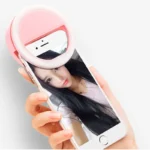 Portable clip-on selfie ring light for phone and laptop
