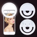 Clip-on selfie ring light with 3-level adjustable brightness
