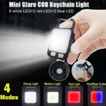 COB keychain work light with magnetic base and bottle opener