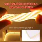 Flexible COB neon LED strip light submerged in water