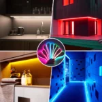 Flexible COB neon LED strip light submerged in water