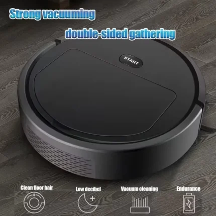 Compact K16 robot vacuum and mop with side brushes
