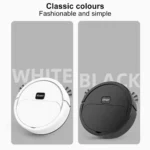 Compact K16 robot vacuum and mop with side brushes