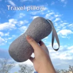ergonomic travel neck support pillow heather grey