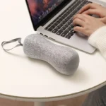 ergonomic travel neck support pillow heather grey