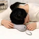 ergonomic travel neck support pillow heather grey