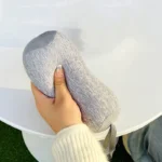 ergonomic travel neck support pillow heather grey