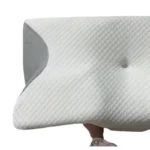 Ergonomic memory foam pillow with arm tunnel and neck support