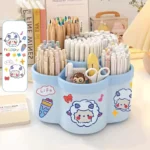 Cute rotating desk organizer for stationery and art supplies