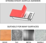 Adhesive cable organizer clips for desk, car, and home office management