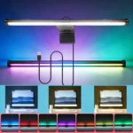 USB-powered monitor light bar with RGB ambient lighting