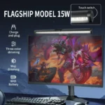 USB-powered monitor light bar with RGB ambient lighting