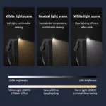 USB-powered monitor light bar with RGB ambient lighting