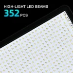 Bi-color LED video light panel with adjustable color temperature.