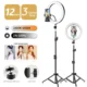 Dimmable LED Ring Light Kit with Tripod Stand and Phone Holder