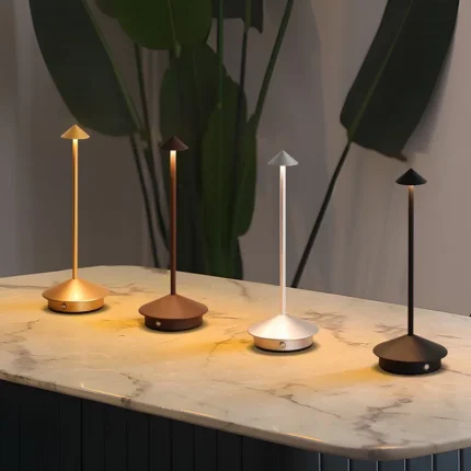 Modern Dimmable Mushroom LED Table Lamp with 3 Color Modes