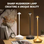Modern Dimmable Mushroom LED Table Lamp with 3 Color Modes