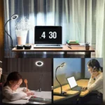 Dimmable USB Clip-on Ring Light with Flexible Gooseneck