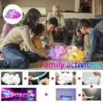 DIY RGB cloud lamp kit with LED lights for room decor