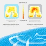 Double-layer honeycomb gel seat cushion for pressure relief