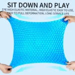 Double-layer honeycomb gel seat cushion for pressure relief