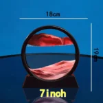 Dynamic sand art display, moving sandscape, ever-changing patterns