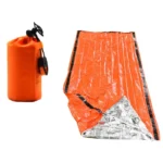 Emergency thermal bivvy sleeping bag with whistle for survival