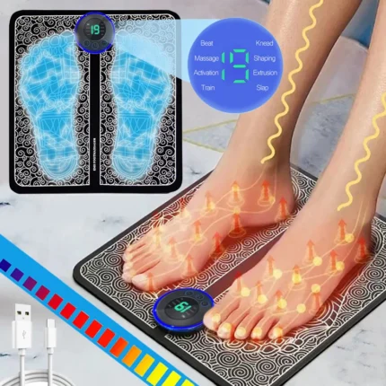 EMS Foot Massager Mat with 8 modes and 19 intensity levels