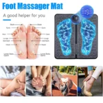 EMS Foot Massager Mat with 8 modes and 19 intensity levels