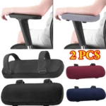 Padded ergonomic chair armrest cushions with adjustable straps