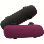 Padded ergonomic chair armrest cushions with adjustable straps