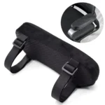Padded ergonomic chair armrest cushions with adjustable straps