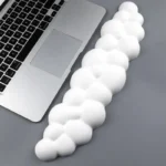 Ergonomic cloud wrist rest set for keyboard and mouse support