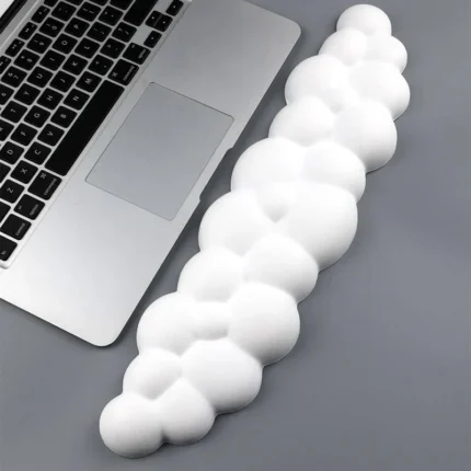 Ergonomic cloud wrist rest set for keyboard and mouse support