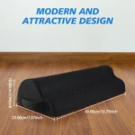 Ergonomic memory foam footrest with washable cover for office comfort