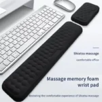 Ergonomic memory foam wrist rest set for keyboard and mouse