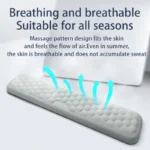 Ergonomic memory foam wrist rest set for keyboard and mouse