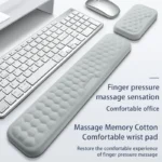 Ergonomic memory foam wrist rest set for keyboard and mouse