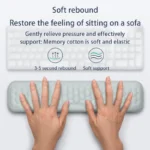 Ergonomic memory foam wrist rest set for keyboard and mouse