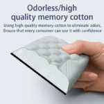 Ergonomic memory foam wrist rest set for keyboard and mouse