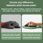 Ergonomic mouse pad with comfortable memory foam wrist rest