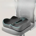 Ergonomic contoured seat cushion for office chair posture support
